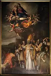 il beato alessandro sauli fa cessare una pestilenza (ca. 1630), de Domenico Fiasella