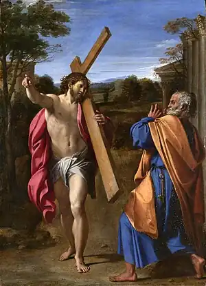 Domine, Quo Vadis? (1602), de Annibale Carracci, National Gallery de Londres.