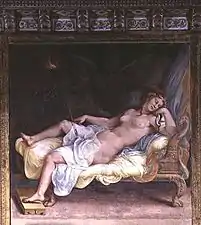 El sueño de Hécuba, de Giulio Romano, Palazzo Ducale, Mantua.