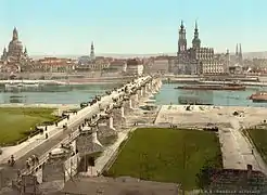 Vista desde el puente de Augusto (años 1890)