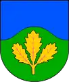 Escudo de Dubičné (Dubiken), República checa (Hojas de roble en ramo)