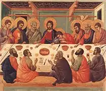 Jueves Santo. Lavatorio de los pies. La Última Cena. Eucaristía. Oración de Jesús en el huerto de Getsemaní. Arresto de Jesús.