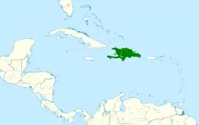 Distribución geográfica de la cigua palmera.