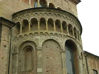 Ábside de la catedral de Parma