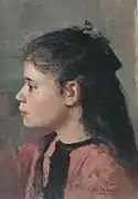 Hryhori Dyadchenko, Retrato de una chica, 1892