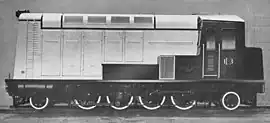 Diesel-electric locomotive supplied by English Electric for Eastern Brazilian Federal Railway in 1938. It was the first diesel locomotive used in Brazil.