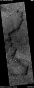 Borde del flujo de lava, visto por HiRISE bajo el programa HiWish