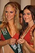 Maja Jamnik & Lea Sindlerova  Misses Slovenia & Miss Slovak Republic