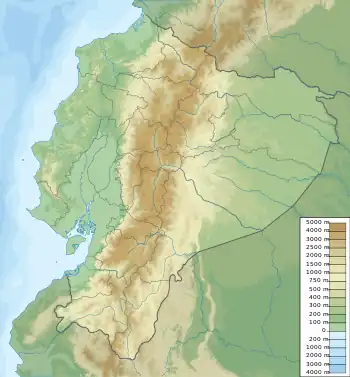 Epicentro ubicada en Ecuador