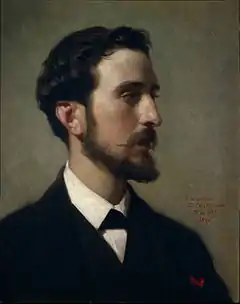 Retrato de Eduardo Rosales por Federico de Madrazo, 1867.