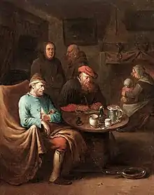 Visita del médico (Besuch eines Arztes). Egbert van Heemskerck II el joven, siglo XVIII.