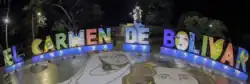 Letrero de Bienvenida a El Carmen de Bolívar