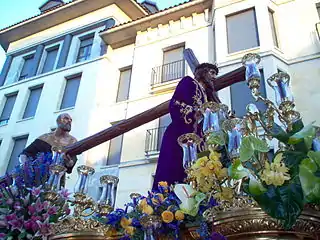 El Nazareno, durante la Procesión de los Pasos