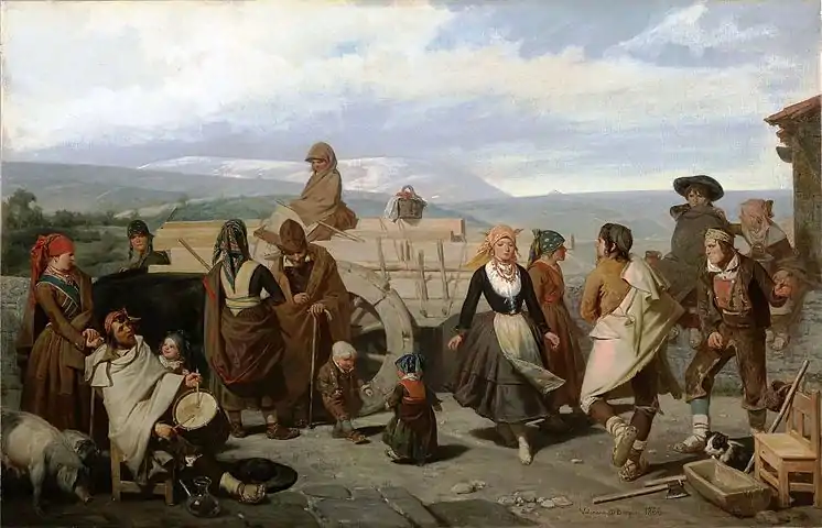 El baile, costumbres populares de la provincia de Soria, 1866.