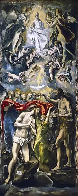 El bautismo de Cristo (El Greco, Museo del Prado)