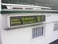 Marcador de las salidas a un transporte público (transbordador sobre el Elba a Bad Schandau).