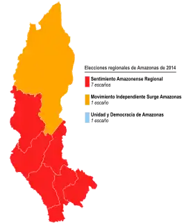 Elecciones regionales de Amazonas de 2014
