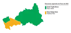 Elecciones regionales de Pasco de 2022