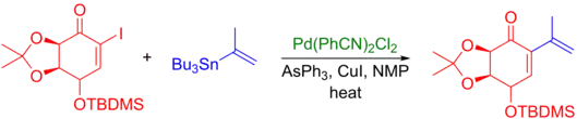 Adición a una alfa, beta unsaturated alkene