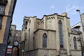 Ábside de la iglesia de Sant'Eligio Maggiore (1270-?) en Nápoles