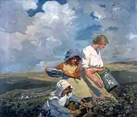 Blackberry Gathering, 1912, óleo sobre lienzo.