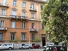 Antiguo edificio de la Embajada de Chile en Roma