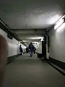Túnel bajo la estación en 2007