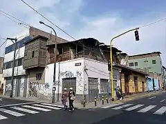 Esquina con el jirón Huanta