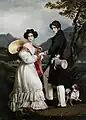 Retrato de los duques Maximiliano José y Ludovica en Baviera, 1828