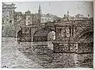 Ponte a S. Trinita (1917). Medaglia d'argento all'Esposizione di Belle Arti di Firenze 1917/18