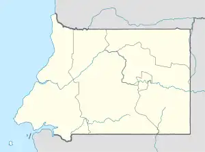 Mengomeyén ubicada en Guinea Ecuatorial