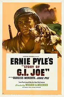 Poster promocional de la película "The Story of G.I.Joe" (1945)
