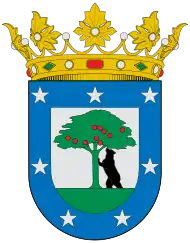 Escudo heráldico de la Villa de Madrid, con el oso y el madroño