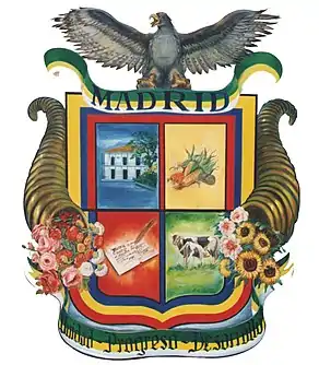 Escudo del municipio de Madrid (Colombia)