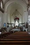 El altar.