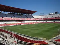 El Estadio Sánchez Pizjuán en el distrito Nervión.