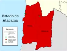 División administrativa del Estado de Atacama