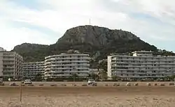 Vista de Estartit desde la playa.