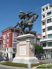 Estatua ecuestre de El Cid en Burgos, de Juan Cristóbal González Quesada (1955).