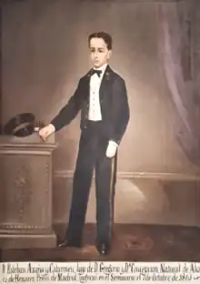 Esteban Azaña a los 11 años de edad.