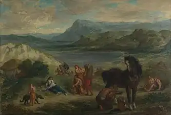 Ovidio entre los escitas, 1859.