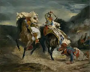 El combate de Giaour y Hassan, 1826, Instituto de Arte de Chicago.