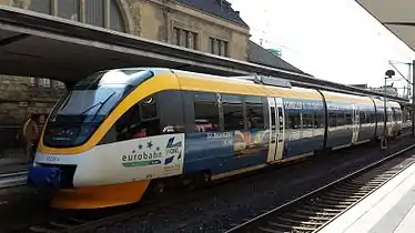 Eurobahn Talento VT 2.01  en la Estación central de tren de Bielefeld