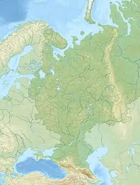 Embalse de Cheboksary ubicada en Rusia europea