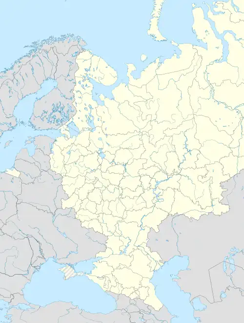 Jvalinsk ubicada en Rusia europea