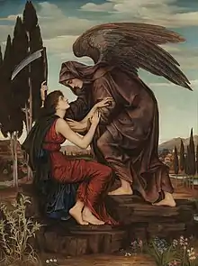 Azrael, el ángel de la muerte, de Evelyn De Morgan (1855-1919).