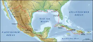 Expedición de Cabeza de Vaca, 1528-1536.
