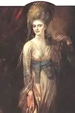 Retrato de una mujer joven, posiblemente Anna Landoldt, en el reverso de La pesadilla.