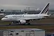 Airbus A318-111 de Air France en el Aeropuerto de Fráncfort del Meno.