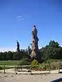 Escultura al camino de Compostela